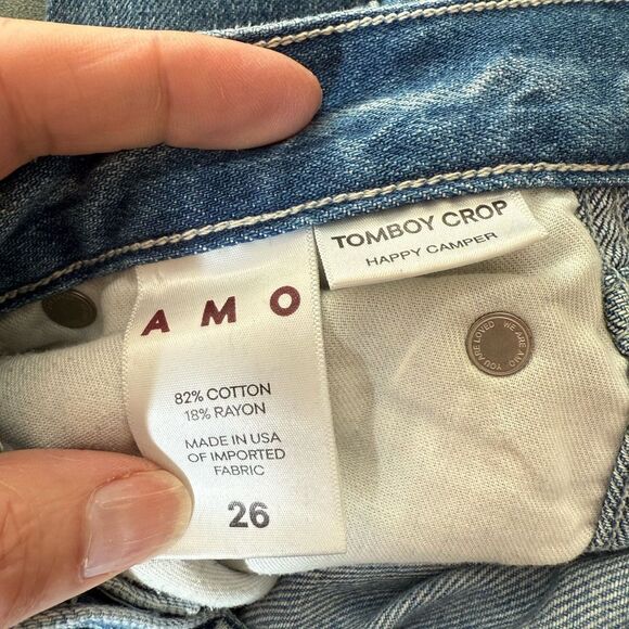 REVOLVE AMO TOMBOY CROP SIZE 27. SUPER SOFT. GREAT SPRING SUMMER JEAN. - Picture 12 of 12